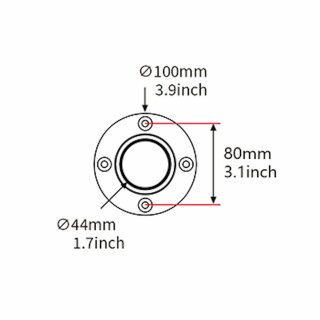 PS750, Standrohr mit Tischbefestigung, H&ouml;he 750mm, Durchmesser 44mm, schwarz