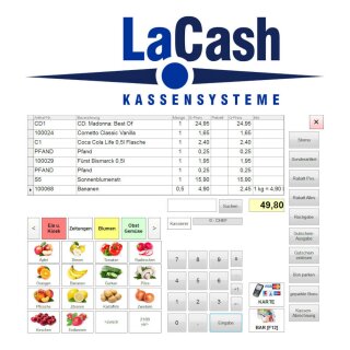 LaCash&reg; Einzelhandel, Kassensoftware &quot;Standard&quot;