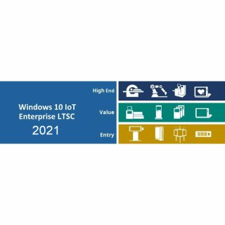 WINDOWS 10 IoT, Windows 10 IoT Enterprise 2021 LTSC Entry (Lizenzschl&uuml;ssel + Installation)