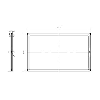 ESL-156S, 15.6 &quot; elektronischer Preisschild, TN Panel, einseitig, Schiene Version