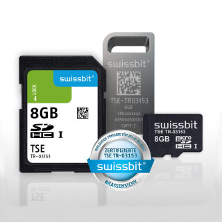 Swissbit-TSE, Version 2.0, 8 GB, 5 Jahre Zertifikatslaufzeit